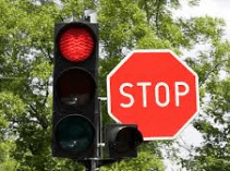 Stop Light & Sign